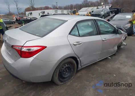 2015 Toyota Corolla Le из США, поврежденный, VIN 2T1BURHE4FC375843